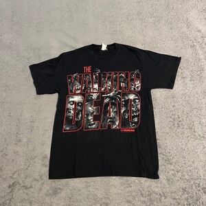 The Walking Dead AMC Zombie Graphic T-Shirt Mens Medium Black 2013 Horror TV Tee